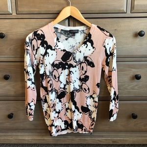 The Limited pink floral sweater